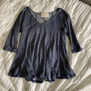 anthropologie striped swing top